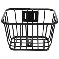 Children Bike Basket Front Metal Basket Detachable Bike Basket Kid Bike Handlebar Hanging Cargo Rack Basket Storage Pannier teen