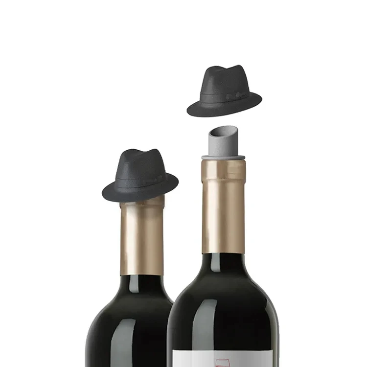 Liga de zinco Wine Pourer Plug Inflator Cabeça de veado personalizado Chapéu de cowboy, Lily Spout, Bar Acessórios, Barman, Entrega em Porta