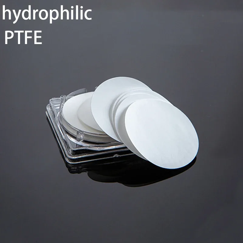 100pcs 50//Lot Lab PTFE Hydrophilic Mutiple Pore Size Microporous Millipore Membrane Filtration Filter Membrane
