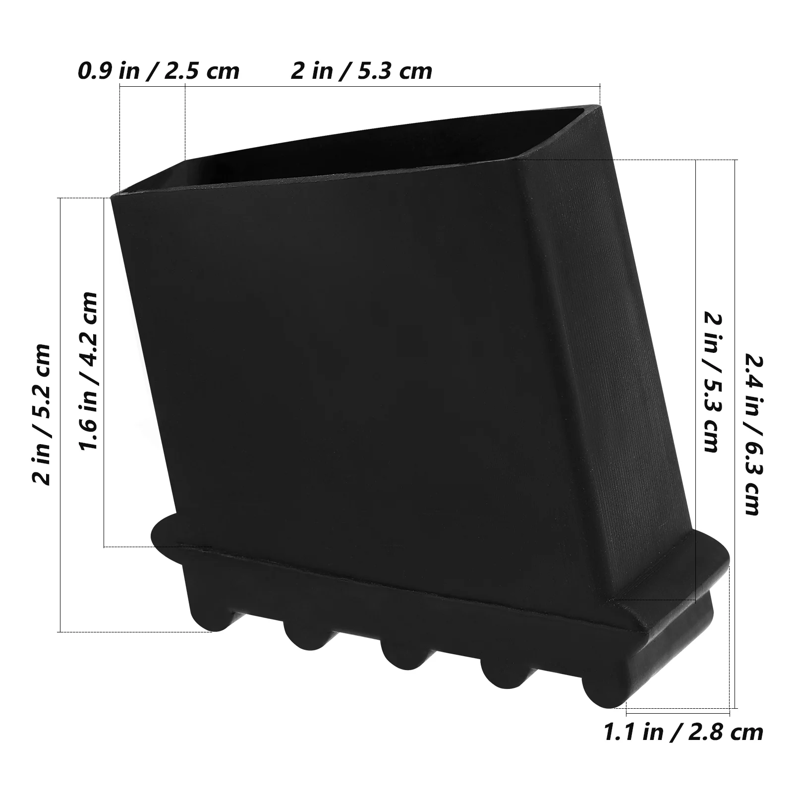 4 Piezas de Cubiertas de Pies de Escalera de Goma Antideslizantes No Espesadas Resistentes al Desgaste para Proteger Suelos Adecuados para Telescopios Regulares