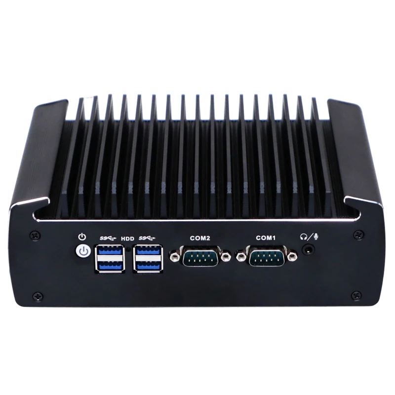 Partaker Fanless Rugged Mini PC Intel Core i5-6300U/i5-4200U/N5095 2xCOM 6xUSB HDMI VGA Industrial Automation PC