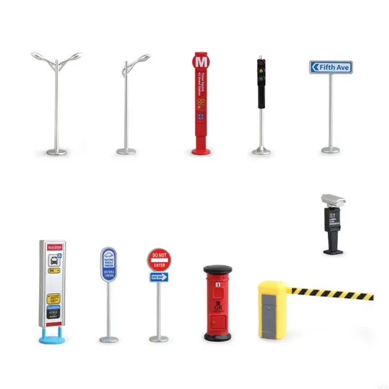 Lâmpada estrada sinalização garotos n84e finge toca-playset tráfego tráfego tráfego tráfego