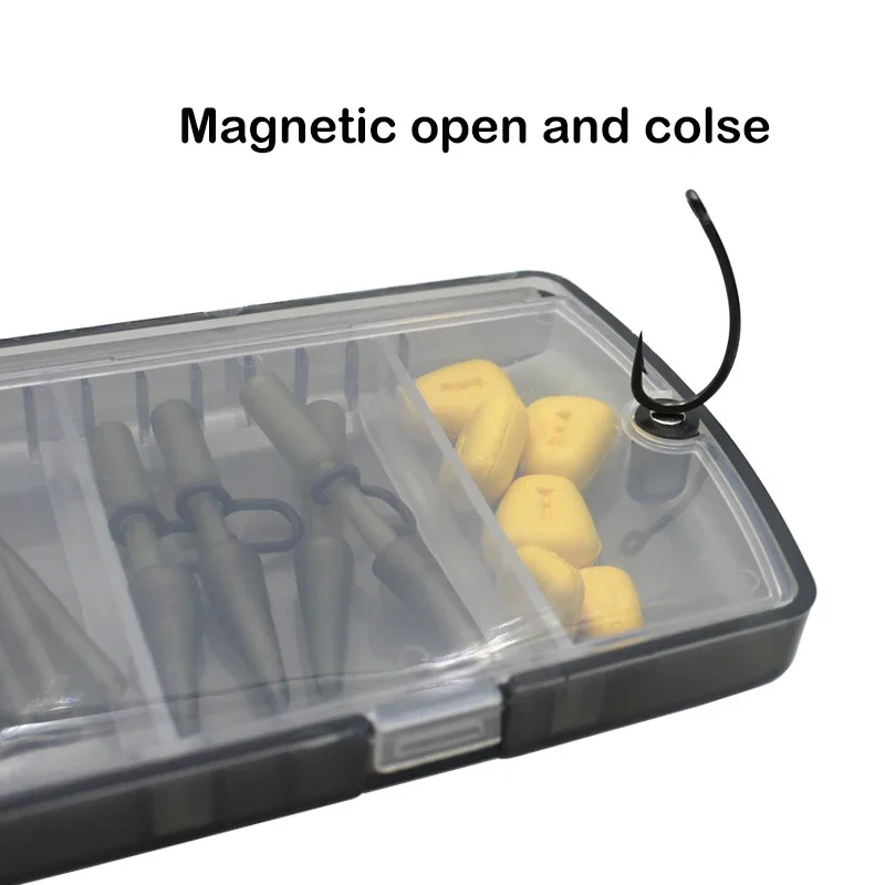 Fishing Tackle Box 8 Compartments Fishing Lure Soft Bait Hook Storage Case Distachable  Carp Fishing Tools Accessories