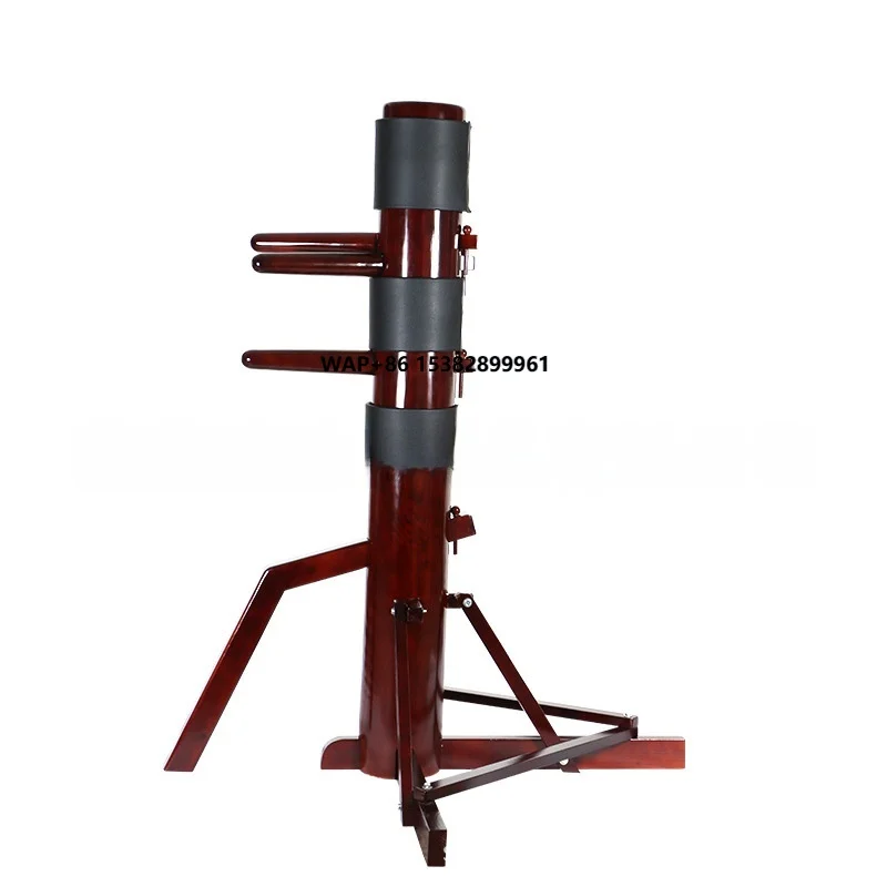 Professional Wing Chun Kung Fu Wooden Pedestal Punching Bag Heavy Duty 175cm Training Equipment for Martial Arts Exercise