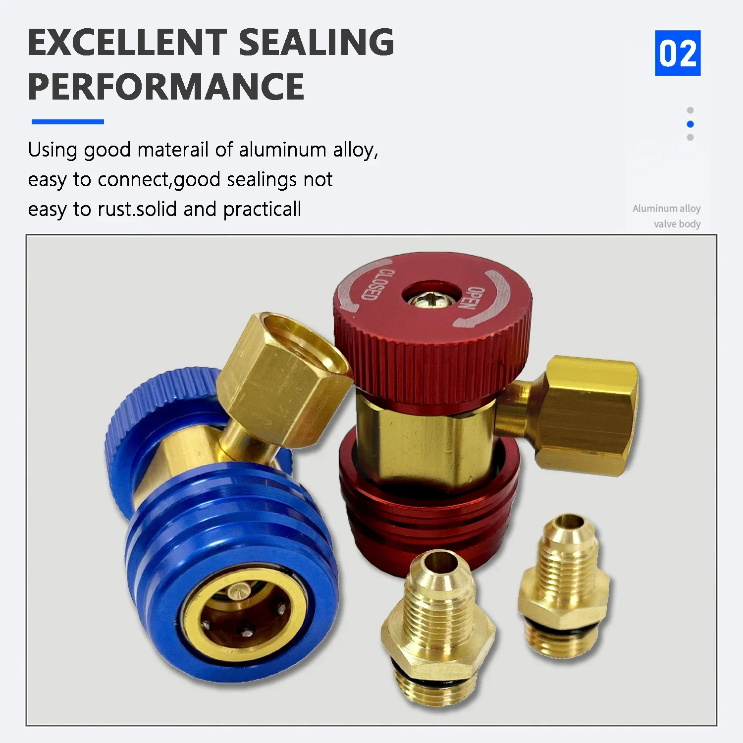 R134A/R1234YF H/L Auto Car Quick Coupler Conector Adaptadores de Latão Ar Condicionado Refrigerante Ferramenta Aplicadora de Carregamento Ajustável