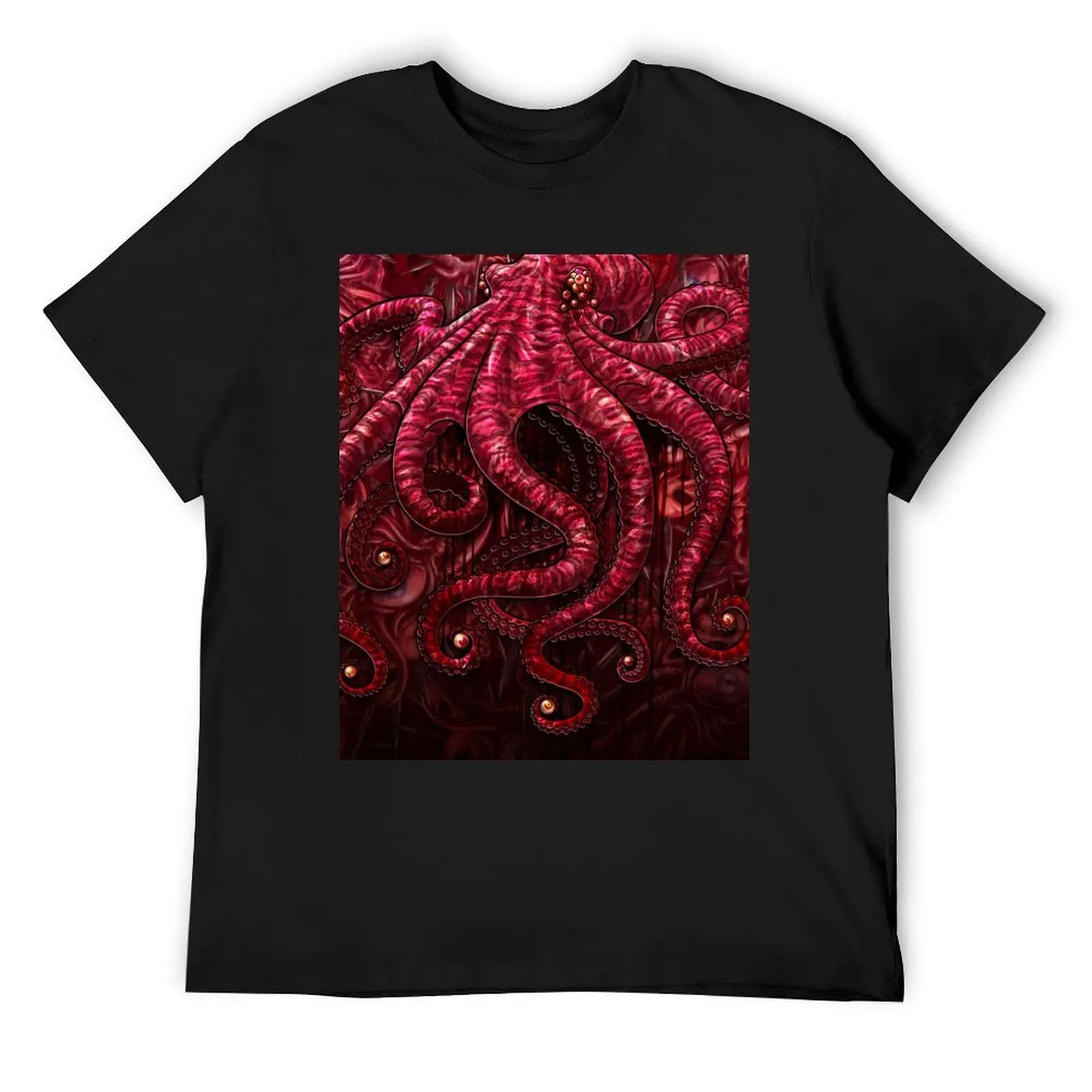 

Gore and Blood Horror Octopus T-Shirt quick-drying street wear mens clothes