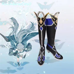 JingLiu Jing Liu Honkai Star Rail Honkai Impact Cosplay zapatos botas juego Anime Halloween Navidad RainbowCos0 W3339