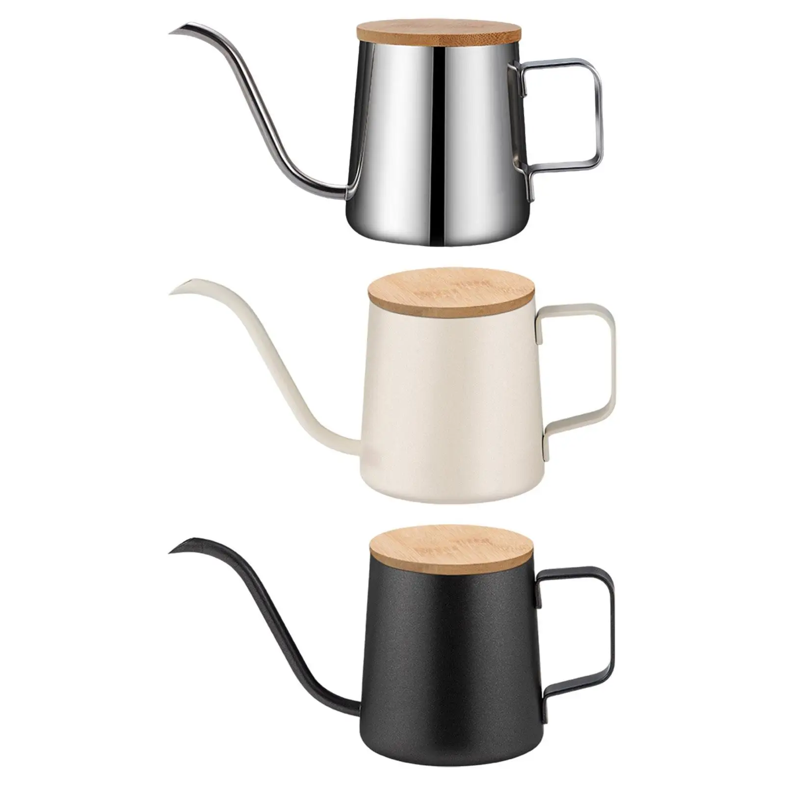 Drip Coffee Kettle 350ml Long Gooseneck Spout with Handle Home Water Kettle Coffee Maker Cafe Teapots Pour over Coffee Kettle