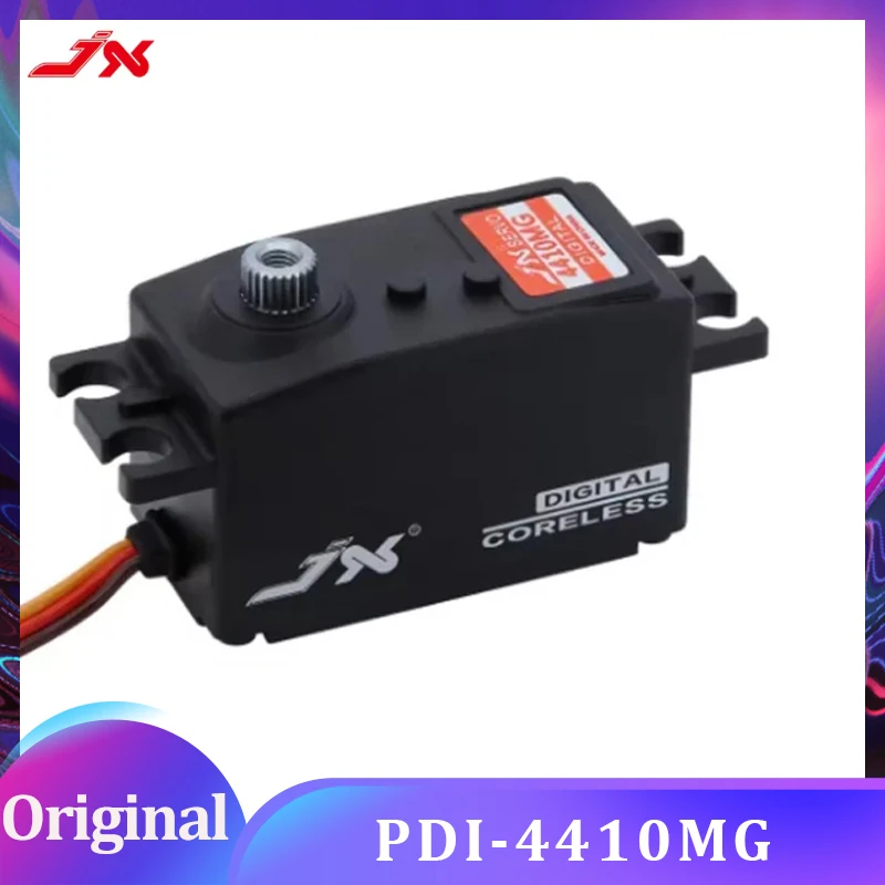 JX Servo PDI-4410MG 10Kg High Precision Metal Gear Low Profile Coreless Servo 120 Degree 1/8 1/10 RC Car Steering Digital Servo