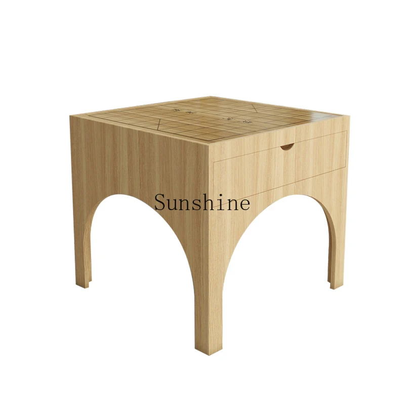 

Новый китайский шахматный стол и стул, комбинация дивана из цельного дерева, стол Go, чайный столик, набор из трех предметов