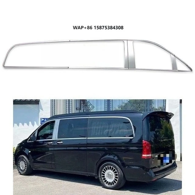 

High Quality Stainless Steel Window Trims for 24 Vito Exterior Accessories Bodykit