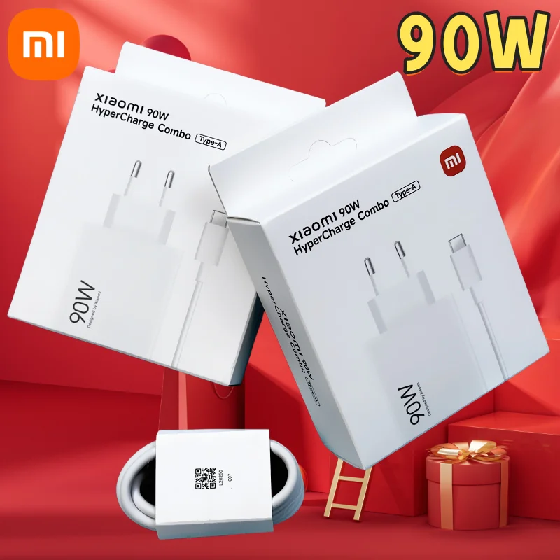 Xiaomi Original 90W Charger Fast Efficient Charging Wall Power Adapter 1/1.5/2 M 6A TypeC Cable For Mi 15 14Ultra Pro POCO X7 X6