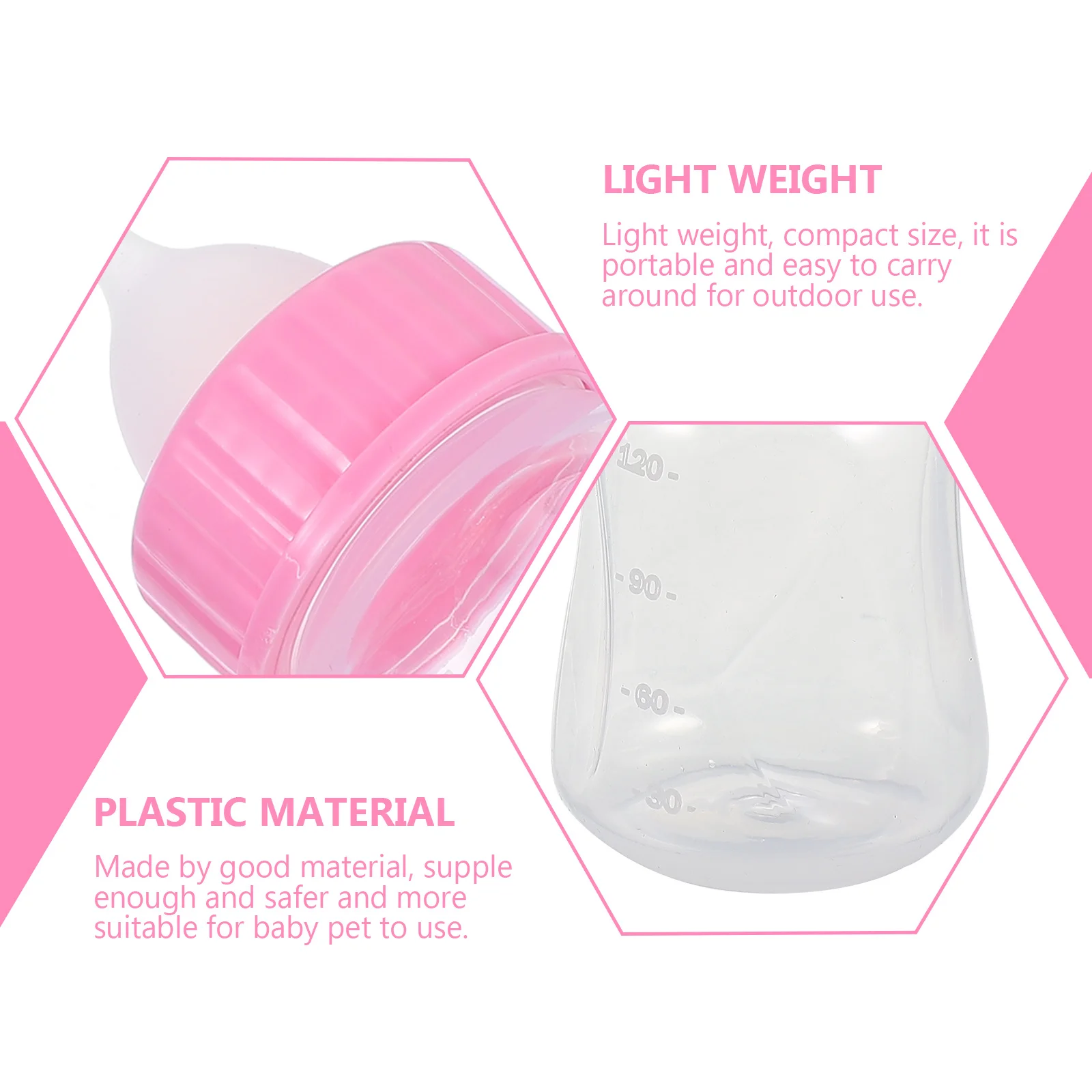 

2pcs Cat Milk Bottle Kitten Nursing Bottles Reusable Leak Proof Pet Feeder For Puppy Rabbit Baby Pets Portable Lightweight