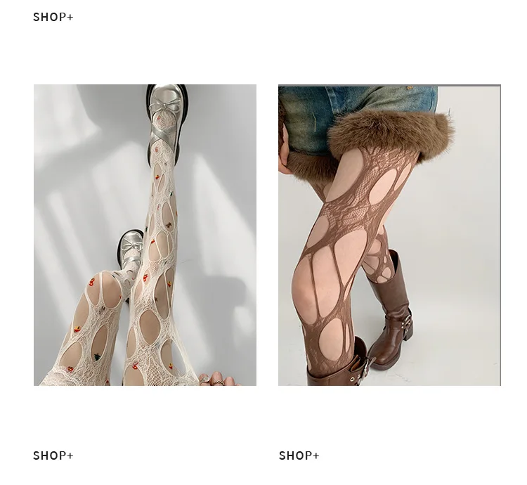 Collant strappati da donna gotico punk | Collant strappati in stile Y2K per fashioniste | Calza perforata con design scavato | Calze femminili Edgy