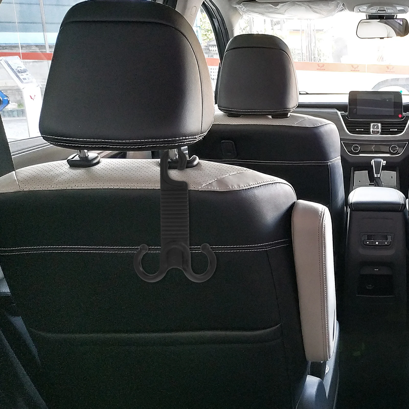 

Double Head Car Seat Hook Backseat Hanging Car Storage Hooks for Bags Durable Headrest Hook Headrest Hooks for Cars
