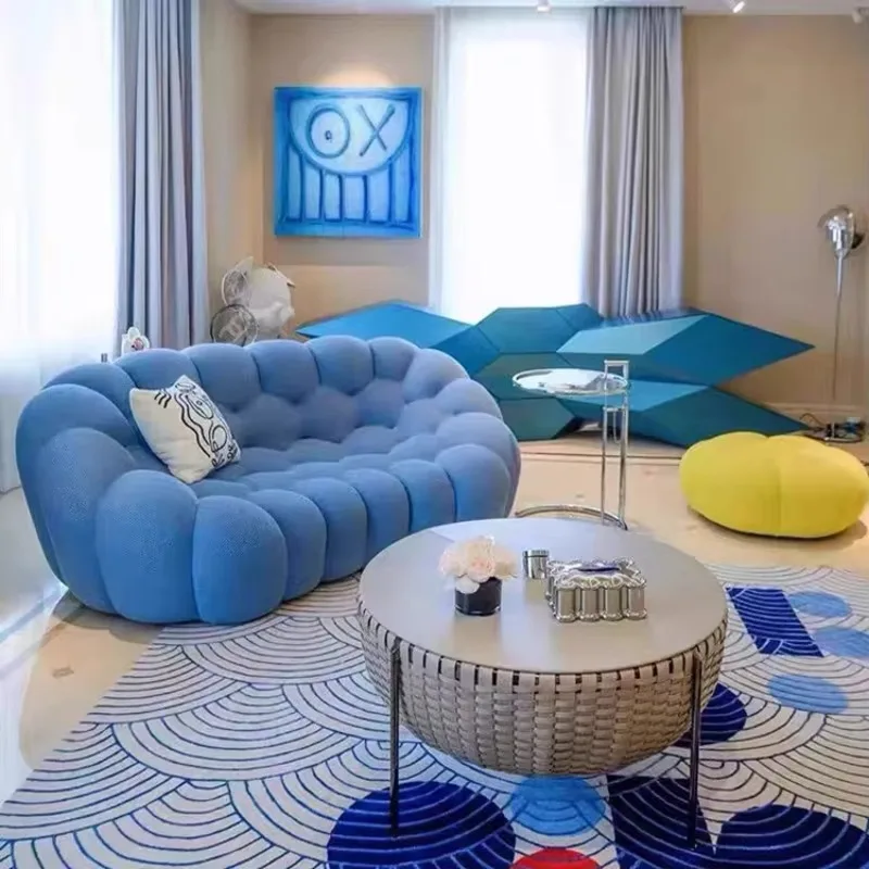 

Sitting Room Furniture Living Room Sofa Orange Sectional Vacuum Compressed Bubble Sofa