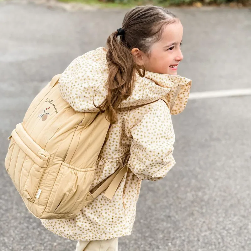 KS-mochila de nailon para bebé y Mamá, morral escolar informal de dos tamaños con estampado bordado, bonito bolso de almacenamiento de viaje, novedad de 2024