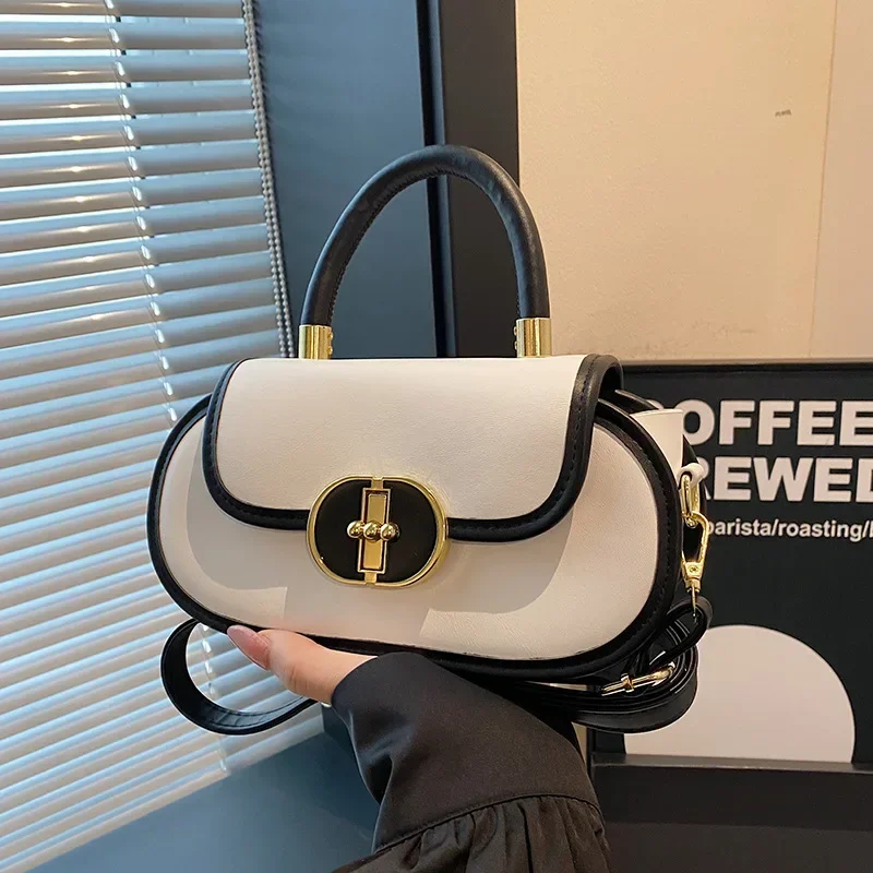 

Women Vintage Matte Handbag Crossbody Bag Retro Circle Bag Luxury Fashion Shoulder Bag For Ladies