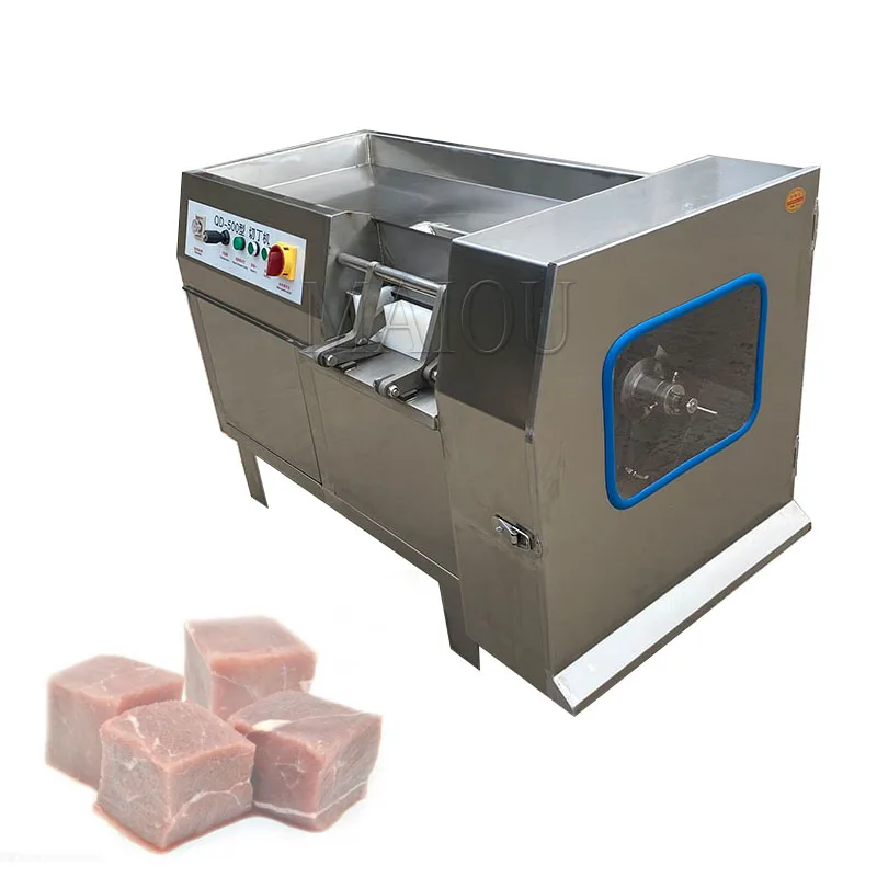 Máquina automática de cortar dados en cubitos de queso y carne de pollo congelada