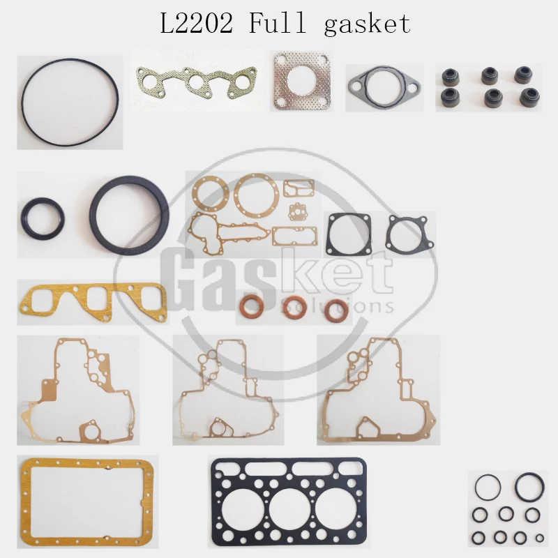 

L2202 Overhaul Rebuild Kit Full Gasket For Kubota Tractor Excavator