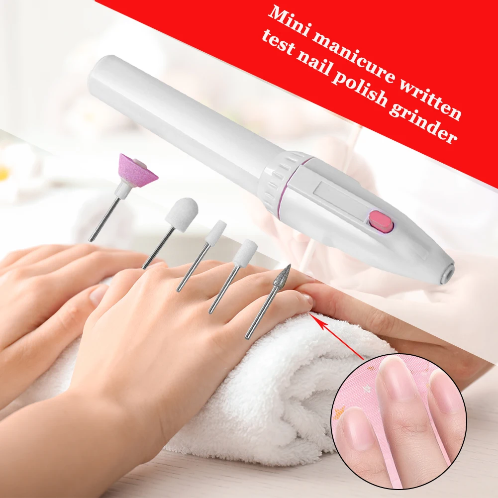 Máquina Eléctrica de Manicura y Pedicura 5 en 1, Kit Inalámbrico Profesional para Limar, Recortar y Pulir Uñas