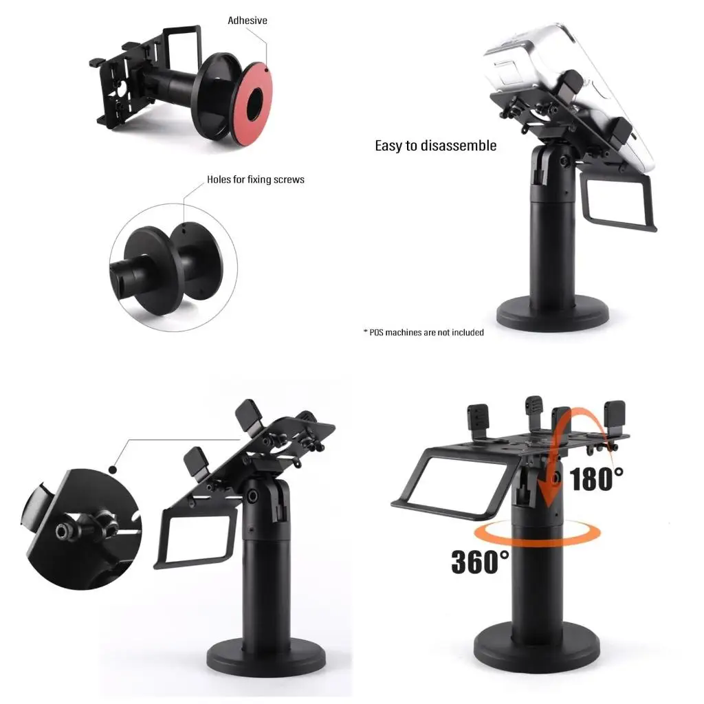 360 Degree Swivels Support Bracket Stand for POS Machine Models Stable Base Rack