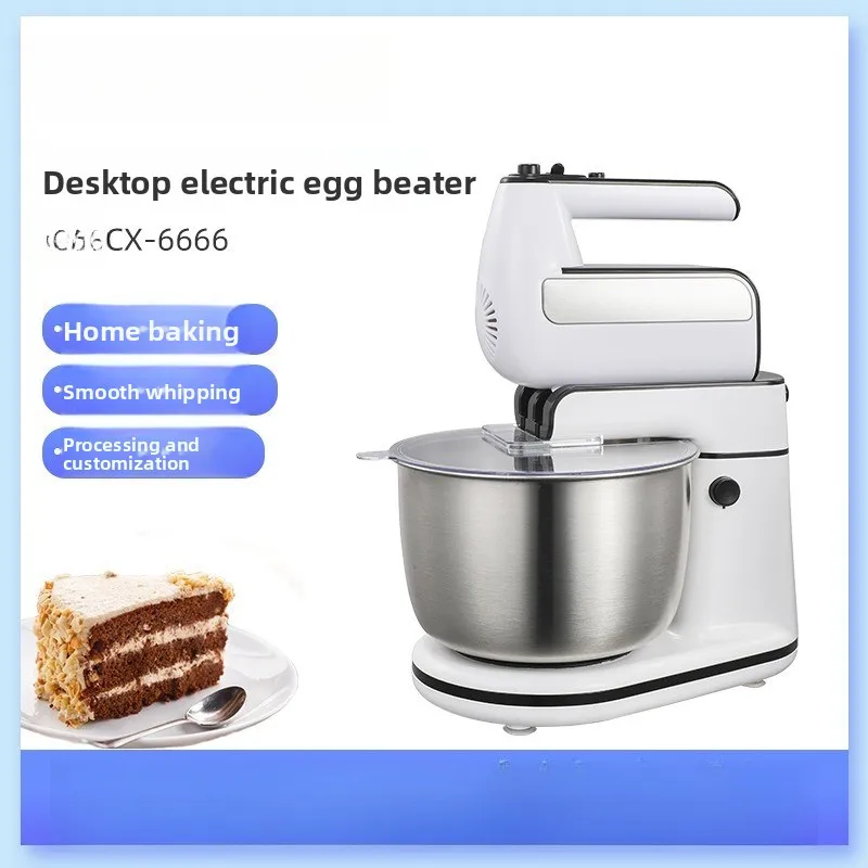 

Home Kitchen Appliance Rose Pink 250W Rosapink Dough Cake Egg Beater Electric Table Stand Hand Held Food Mixer With Mixing Bowl