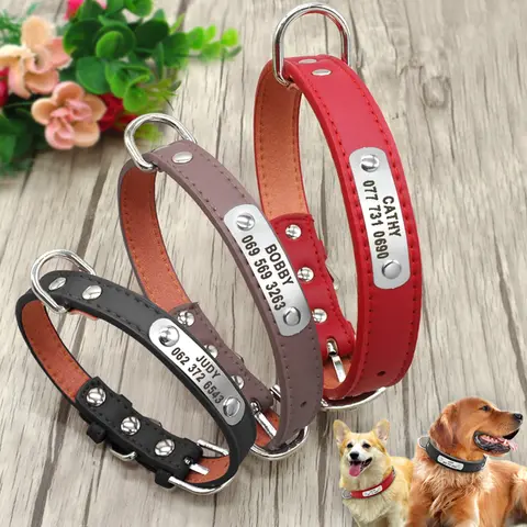 PU Leather Custom Dog Collar Beirui