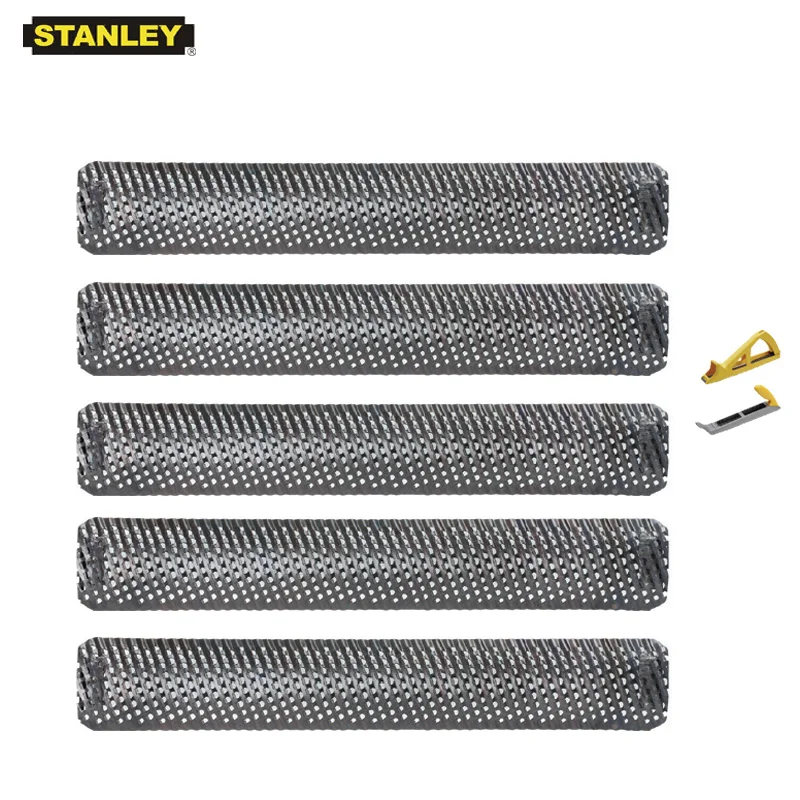 Stanley 5Pcs/Pack 21-299 10 Inch Half Round Chorme Surform Blade Replacement Convex Blades for Wood Plaste Panels  England Made