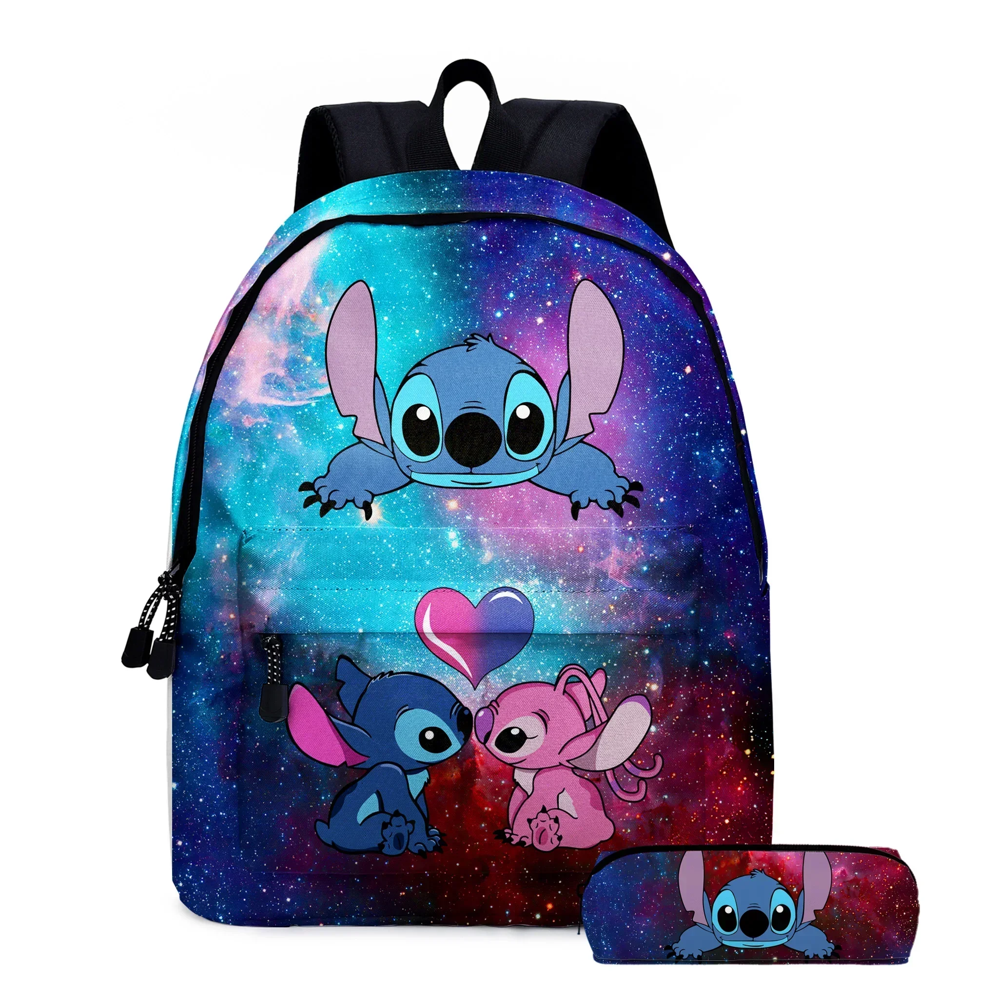 

MINISO Disney Stitch School Bag Backpack Primary and Secondary School Students Cartoon Animation Backpack Cute Mochila