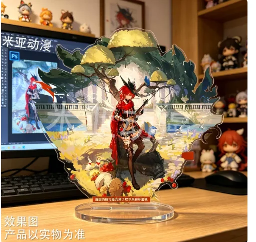 Japanese Anime Arknights Exusiai Acrylic Stand Figure Model Plate Cosplay Collection Desktop Decor Gifts XTRJ