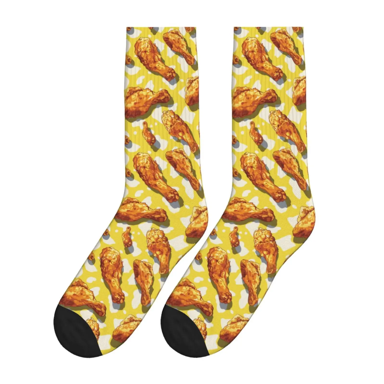 Chicken Leg Food Funny Socks For Men Women Novelty Crazy Socks Suit Casual Sport Formal Crew Socks Gifts