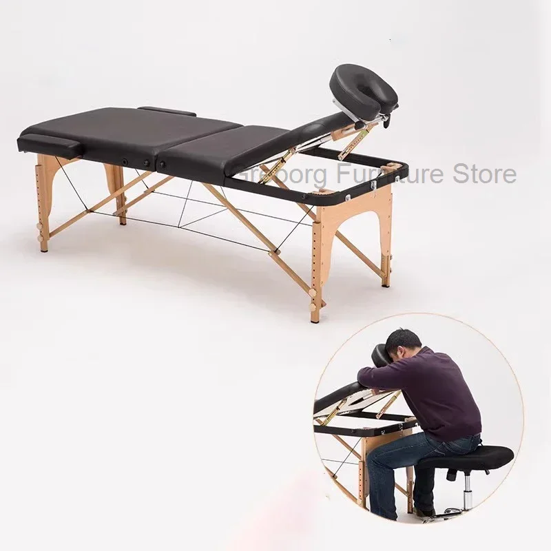 Portable Beauty Salon Spa Bed Electric Massage Table Chair Folding Stretcher Makeup Professional Katlanır Yatak Aesthetic