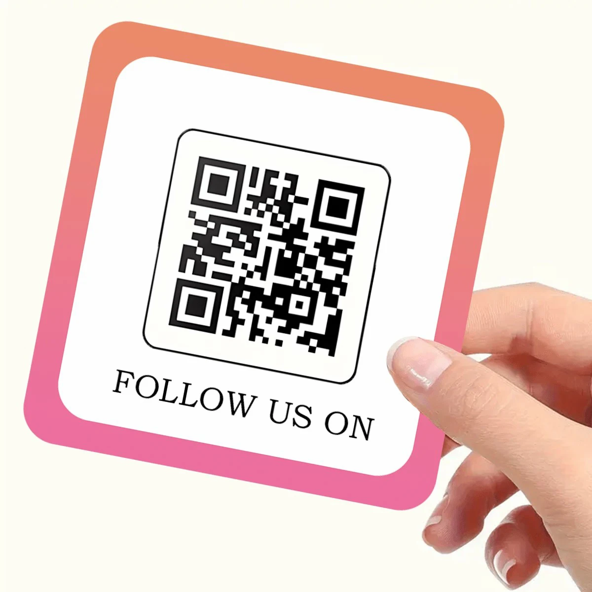

80pcsCustomizable enterprise website logo QR code stickers - square/circular design, personalized text, social media links label