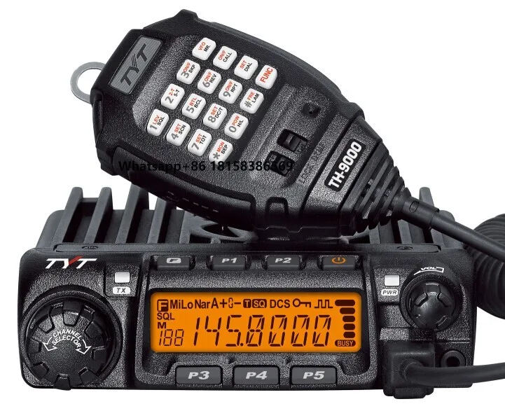 TYT TH-9000D Car Mount Radio 60W Long Range UHF Ham Radio Transceiver 50KM Intercom Function Vehicle Mouted Walkie Talkie