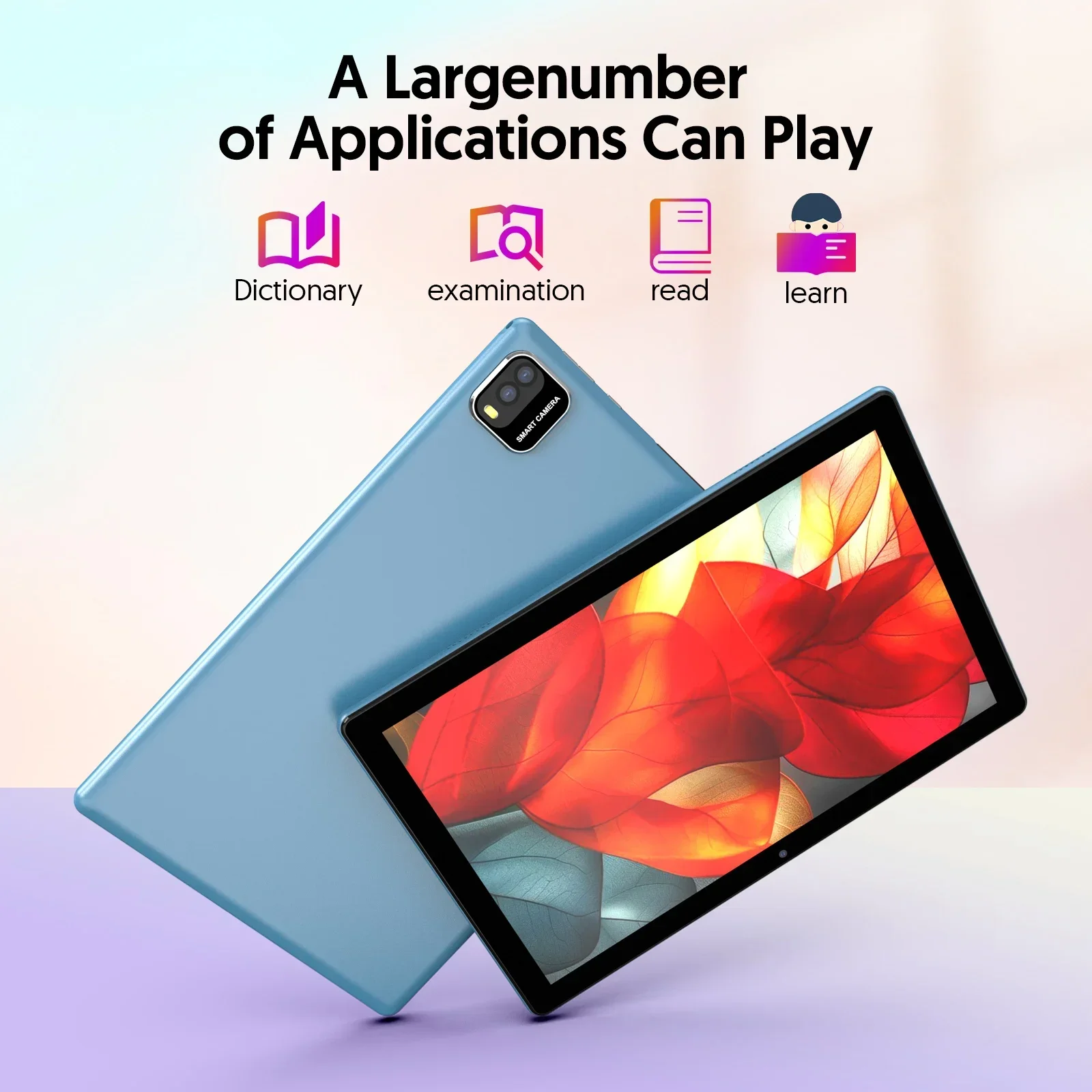 Latest Global Version Android 15 Tablet, 10-inch Tablet, Quad-core Processor, 1280*800 Resolution, 12 (3+9) GB RAM, 64GB Storage