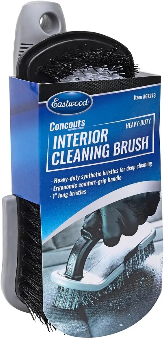 Concours Heavy Duty Interior Detailing Cleaning Brush Car Wash Accessory with Ergonomic Comfort  Handle & 1 Inch Deep Cleaning B