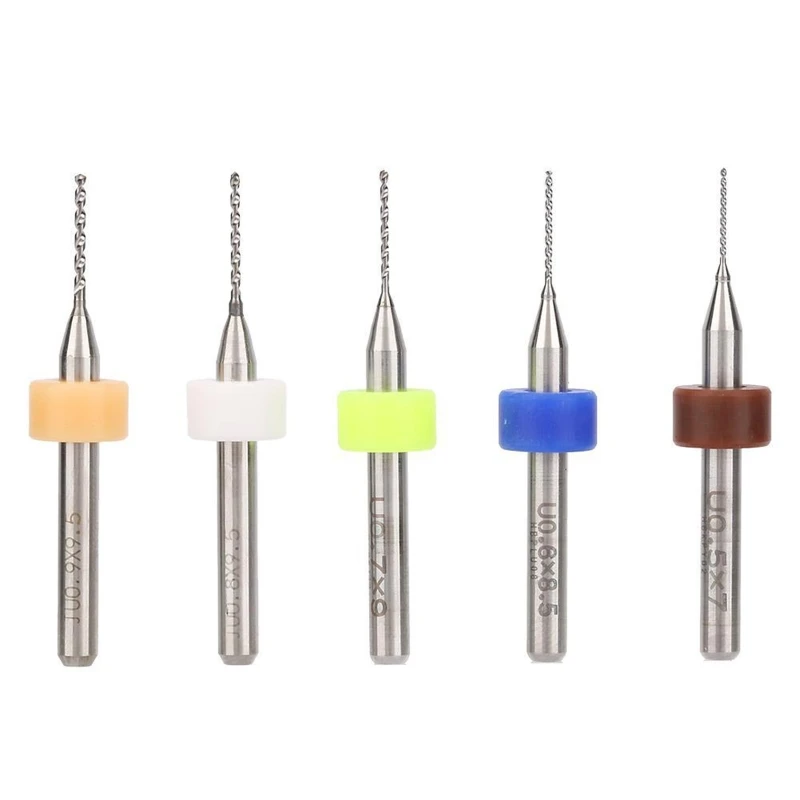 ipiip 50x Brocas para placa circuito impresión Brocas micro carburo tungsteno Taladro helicoidal
