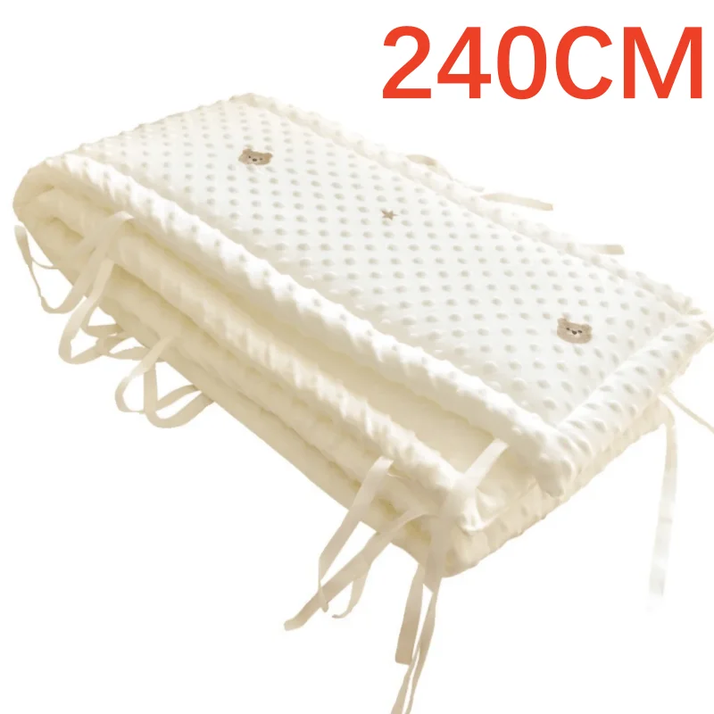 Babybedbumper in de wieg Dikke zachte kinderbedbescherming Afneembare wiegbeschermer Kinderkamerdecoratie Laat aangepast formaat toe