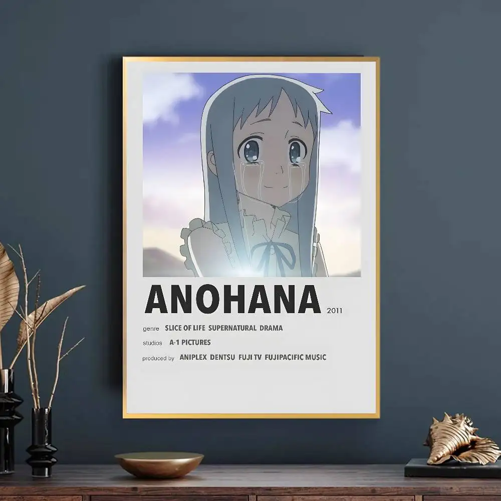 رومانسية أنيمي A-AnohanaS المشارك ذاتية اللصق الفن ورقة مقاومة للماء ملصق مقهى بار النوم غرفة جدار ديكور