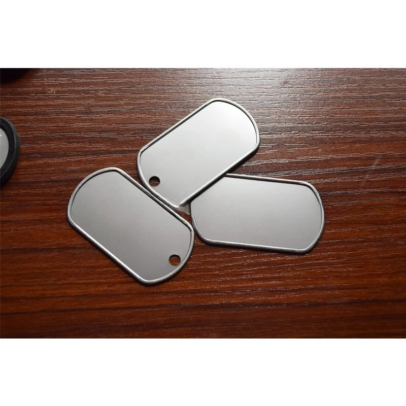 

Stainless steel hemming dog tag, metal identity tag, pet dog tag