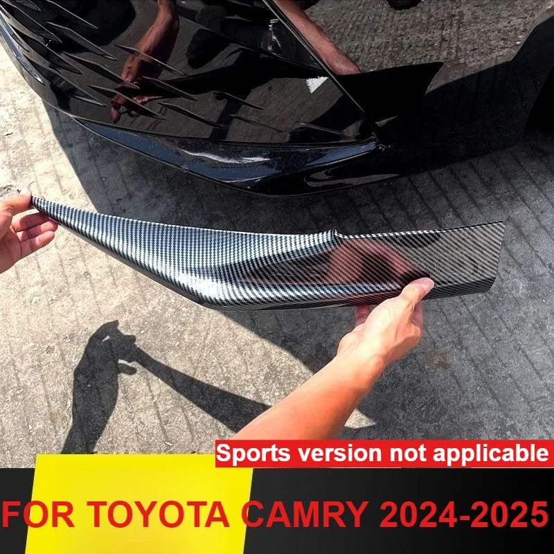 

Front Bumper Side Corner Protector Sticker Trims ABS Front Bumper Corner Strip FOR TOYOTA CAMRY 2024-2025 Exterior Accessories