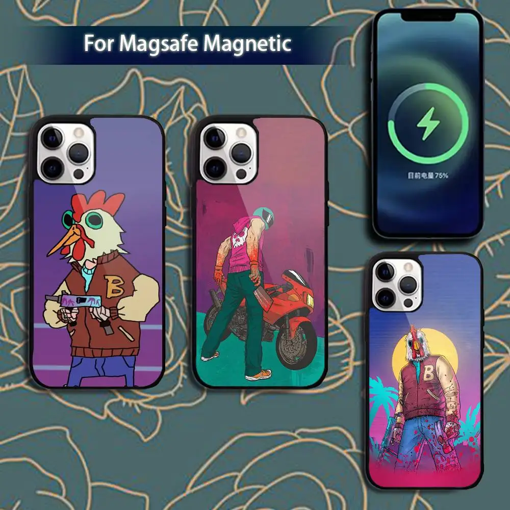 

Game H-Hotline M-Miami Phone Case For iPhone 17,16,15,14,13,12,11,Pro,Max,Plus,Mini,Magsafe,Magnetic Wireless Charging Case