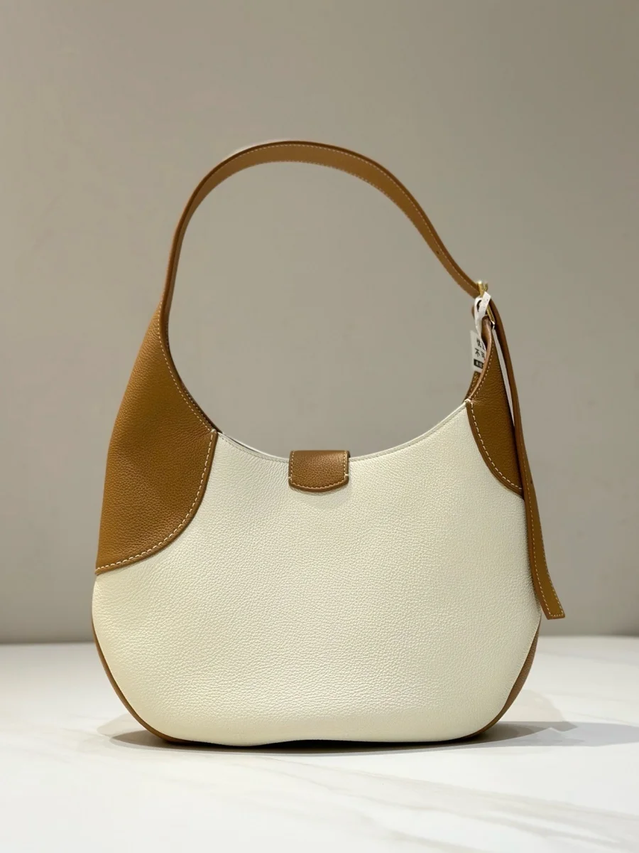 High Quality Armpit Bag Italian Imported Original Cowhide Shoulder Bag With Elegant Retro Design For Women