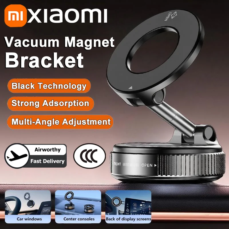

Xiaom K007 Ultra Strong Magnetic Phone Holder Foldable Design 360° Adjustable Vacuum Mount for Car Desk Bathroom Universal Use