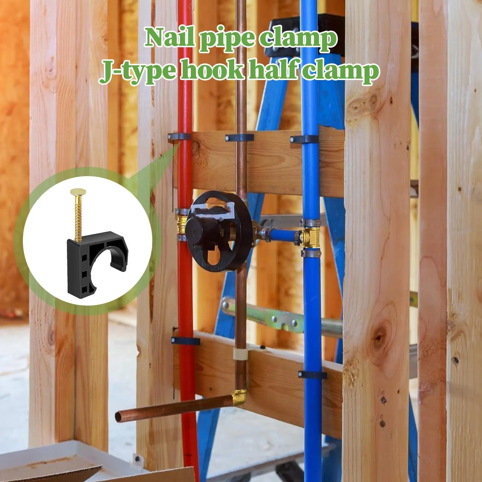 

1/2 Inch Pipe Clamp 50 Pieces Tube Clamp With Nail Sports Outdoors Organization For Farm Garden Mounting Pool Vent Backyard