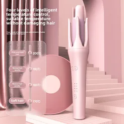 Fully Automatic Hair Curler Portable Curling Wand with Anti-Scald New Hair Curling Iron Anti-Tangle Hair Curler for Hair Styling