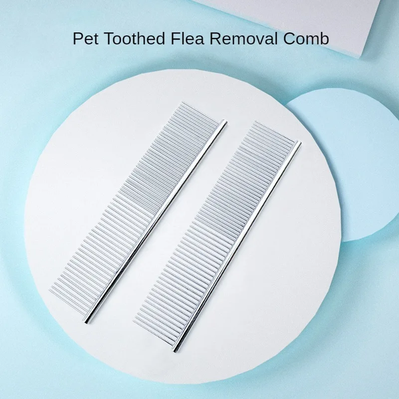 Dog Comb Pet Straight Row Comb Long Tooth Beauty Cat Open Knot Teddy Bigbear Golden Retriever Beauty Products