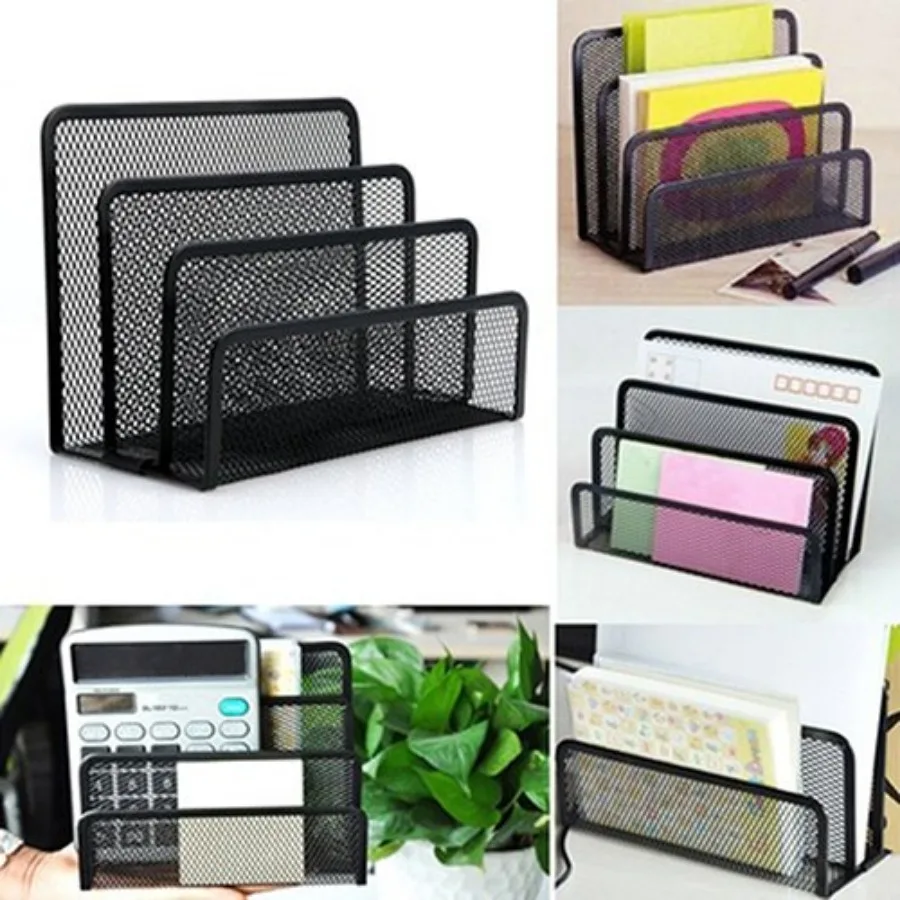 

Mesh Letter Holder, Desktop File Holder Organizer Mail Business Document Tray