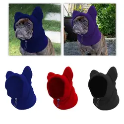 Solid Color Dog Fleece Hats Pets Supplies Comfortable Soft Dog Headgear Adjustable Fleece Casual Pet Cap for Puppy Dogs